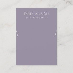 Carte De Visite Écran de collier pourpre simple et soyeux