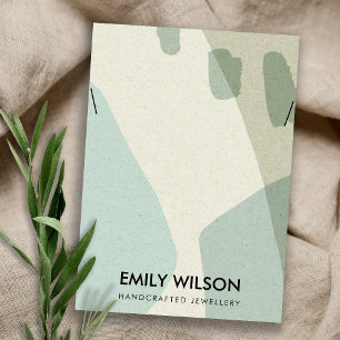 CARTE DE VISITE ÉCRAN DE LA COUCHE D'ART BLEU D'AQUA ABSTRAIT MOD