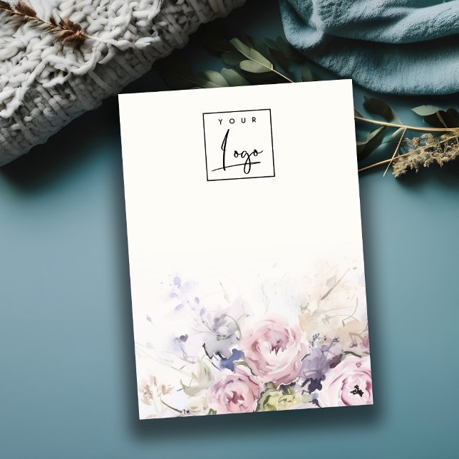 Carte De Visite Écran de logo flou Rose flou (Créateur téléchargé)