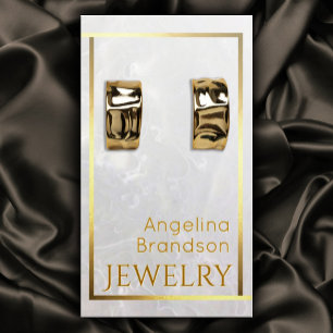 Carte De Visite Écran de l'oreille en pierre de marbre doré