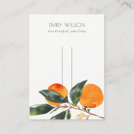 Carte De Visite Écran de menton de mandarin Boho Tropical