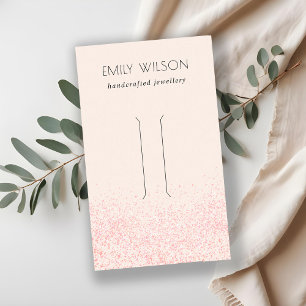 Carte De Visite Écran de Parties scintillant rose brillant et bril