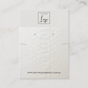 CARTE DE VISITE ÉCRAN DE REPOS DE LA TEXTURE EN CUIR BLANC