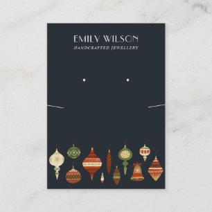 CARTE DE VISITE ÉCRAN DE RESTAURATION DE L'ORNAMENT NAVY CHRISTMA