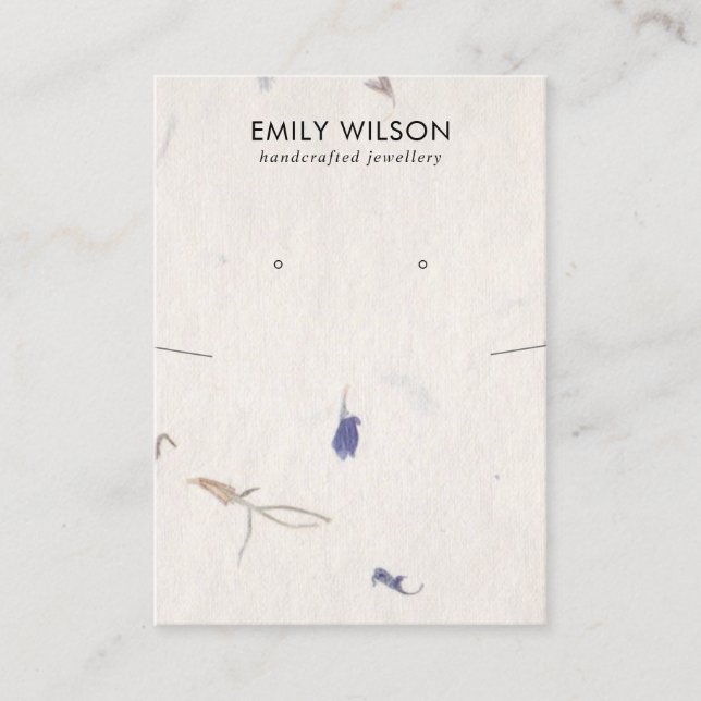 CARTE DE VISITE ÉCRAN DE RESTAURATION DE PAPIER FABRIQUÉ À LA MAIN (Devant)