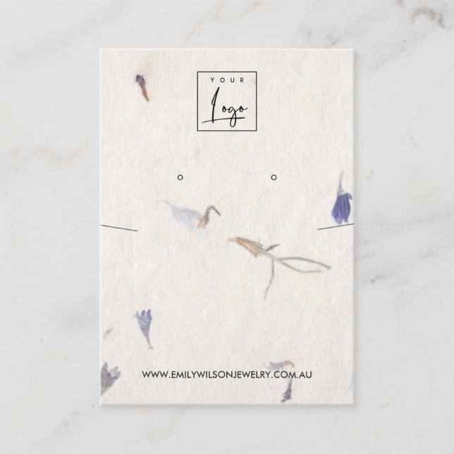 CARTE DE VISITE ÉCRAN DE RESTAURATION DE PAPIER FABRIQUÉ À LA MAIN (Devant)