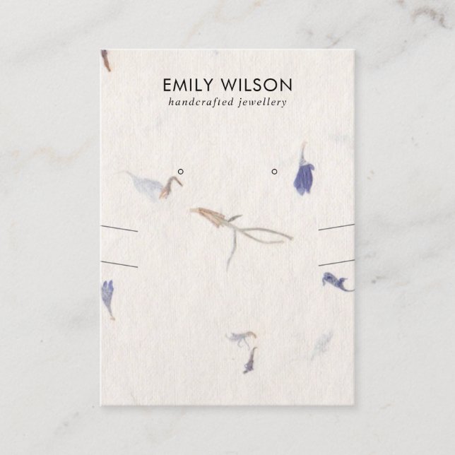 CARTE DE VISITE ÉCRAN DE RESTAURATION DE PAPIER FABRIQUÉ À LA MAIN (Devant)