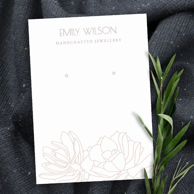 CARTE DE VISITE ÉCRAN DE RESTAURATION DE ROSE BLANC SUCCULENT DESE (Créateur téléchargé)