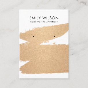 CARTE DE VISITE ÉCRAN DE RESTAURATION LUXE FOIL BRUSH STROKE EARR