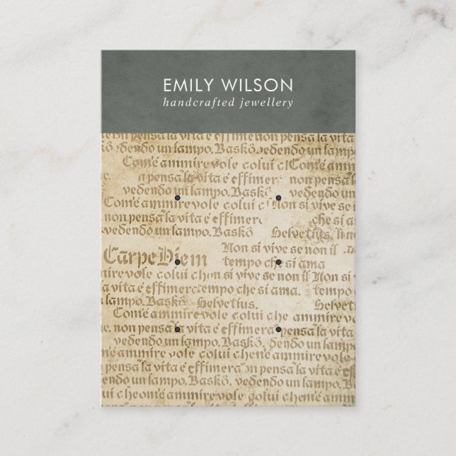 CARTE DE VISITE ÉCRAN DE RESTAURATION VINTAGE GRAY ANCIEN JOURNAL  (Devant)