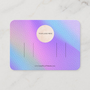 Carte De Visite Écran de votre logo Rainbow Double Bow