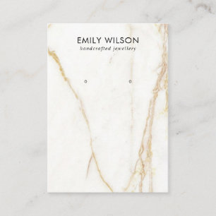 CARTE DE VISITE ÉCRAN D'ÉTUDE DE TEXTURE DE MARBRE GOLD CALACATT