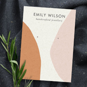 Carte De Visite Écran d'oreille Abstrait moderne rouille