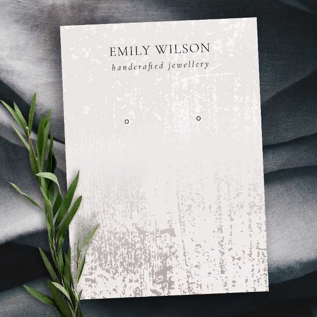 Carte De Visite Écran d'oreille Abstrait pour la texture de pluie  (Créateur téléchargé)