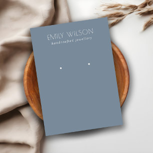 Carte De Visite Écran d'oreille bleu bouché simple minimal