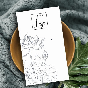 Carte De Visite Écran d'oreille Flore Nénuphar minimal