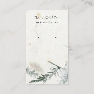 Carte De Visite Écran d'oreille Foliage papier fait main
