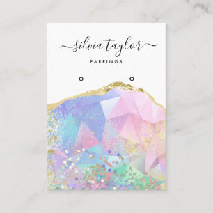 Carte De Visite Écran d'oreille holographique moderne 