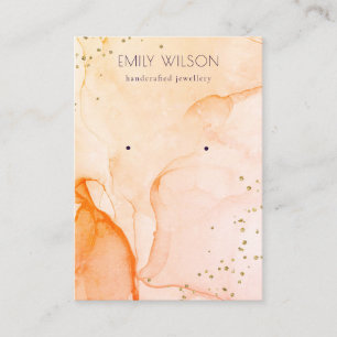 Carte De Visite Écran d'oreille jaune orange orange