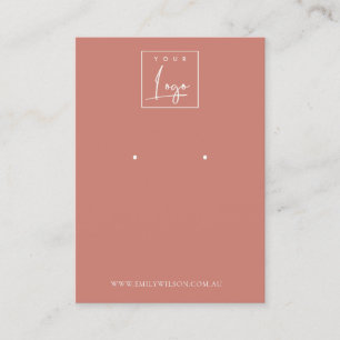 Carte De Visite Écran d'oreille minimal simple à base de tomate 