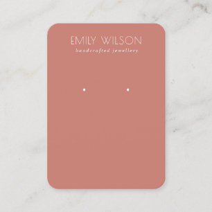 Carte De Visite Écran d'oreille minimal simple à base de tomate 