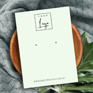 Carte De Visite Écran d'oreille minimal simple et doux