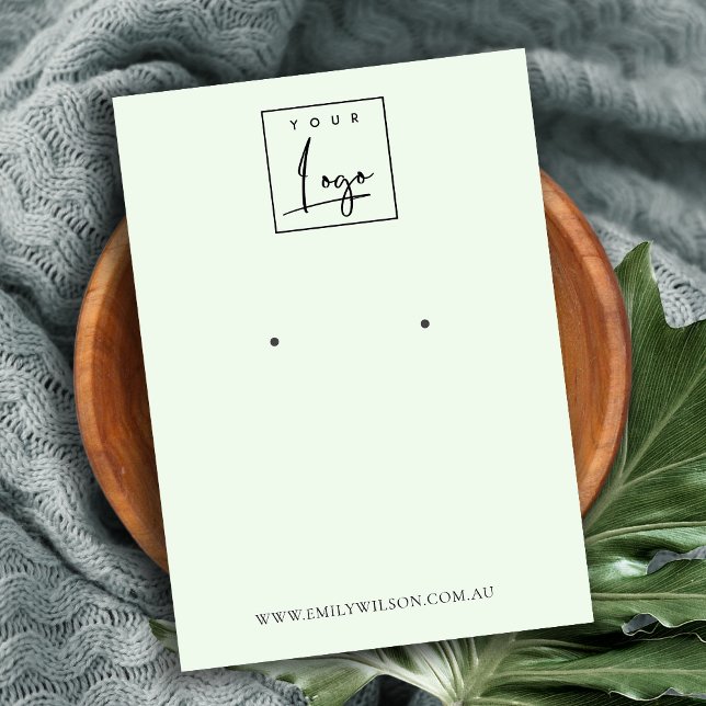 Carte De Visite Écran d'oreille minimal simple et doux (Créateur téléchargé)