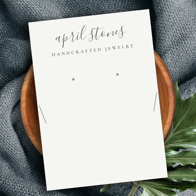 Carte De Visite Écran d'oreille noir gris blanc (Créateur téléchargé)