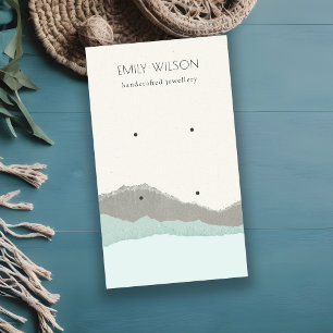 Carte De Visite Écran d'oreille Pastel Aqua Kraft