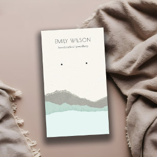 Carte De Visite Écran d'oreille Pastel Aqua Kraft