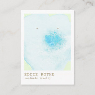 Carte De Visite Écran d'oreille Pastel Blue Floral
