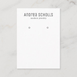 Carte De Visite Écran d'oreille pour bijoux moderne