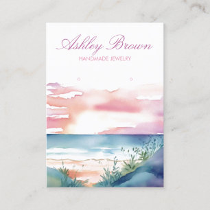 Carte De Visite Écran d'oreille pour bijoux Sunrise Beach