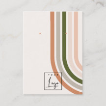 Écran d'oreille Retro Rainbow Desert Chic Logo