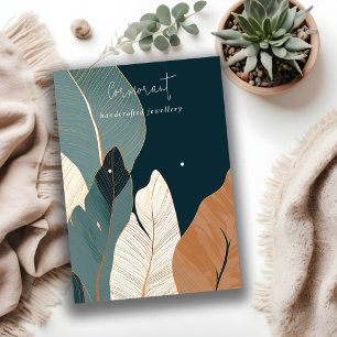 Carte De Visite Écran d'oreille Tropical Gold de la Marine