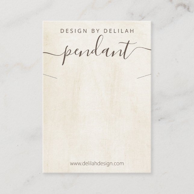 Carte De Visite Écran Pendentif de collier de peinture de calque (Devant)