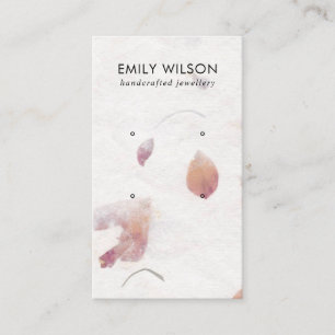 CARTE DE VISITE ÉCRAN PINK PETAL FABRIQUÉ À LA MAIN PAPIER 2 É