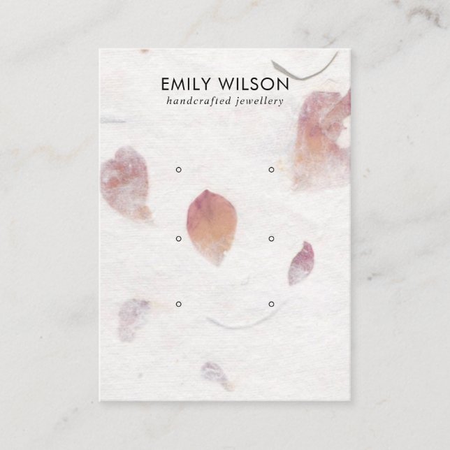 CARTE DE VISITE ÉCRAN PINK PETAL MADE PAPIER 3 ÉTUDE DE RESTAURATI (Devant)