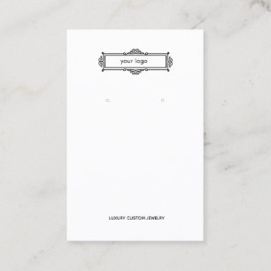 Carte De Visite Écran simple d'oreille du logo victorien
