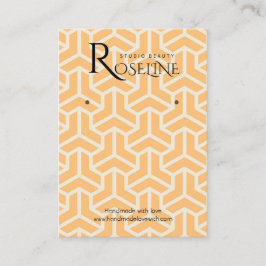 Carte De Visite Écran Soft Light Orange Geometry