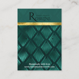 Carte De Visite Ecran vert or parties scintillant d'oreille