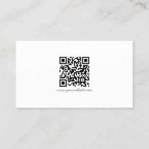 Carte de visite écriture manuscrite Code QR Modern