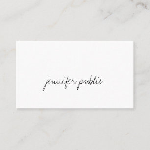 Carte De Visite Écriture manuscrite élégante Texte Professionnel S