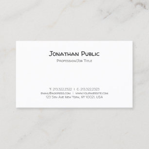 Carte De Visite Écriture manuscrite moderne Texte minimaliste Modè