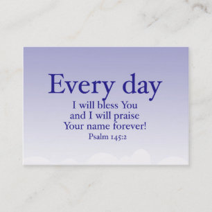 Carte De Visite Écriture sainte potelée