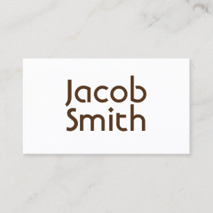 Carte De Visite Écrivain de mystère Brown