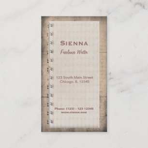 Carte De Visite Écrivain indépendant