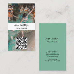 Carte De Visite Edgar Degas - Danseuse en mouvement - Code QR