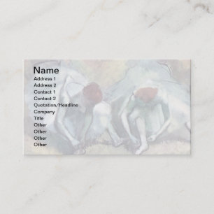 Carte De Visite Edgar Degas - Danseuses de ballet nouant leurs cha