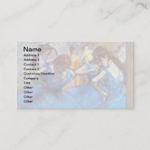 Carte De Visite Edgar Degas - Danseuses en bleu - Amateur de danse